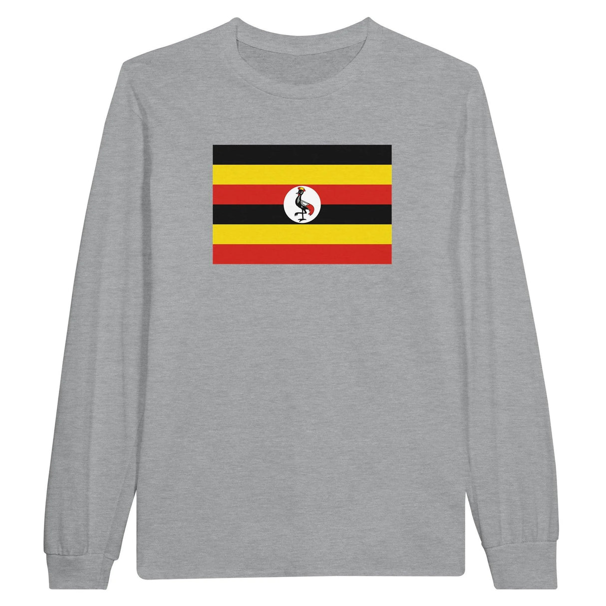 T-shirt manches longues ouganda coton mélangé imprimé doux