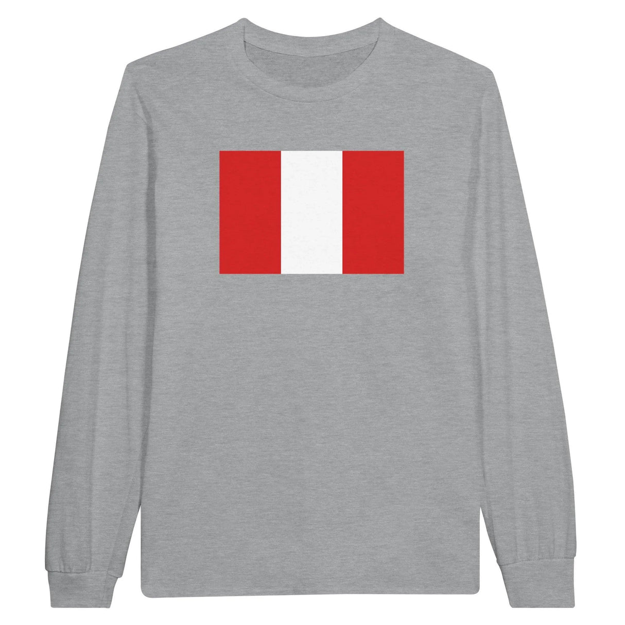 T-shirt manches longues pérou couleur coton mélangé doux