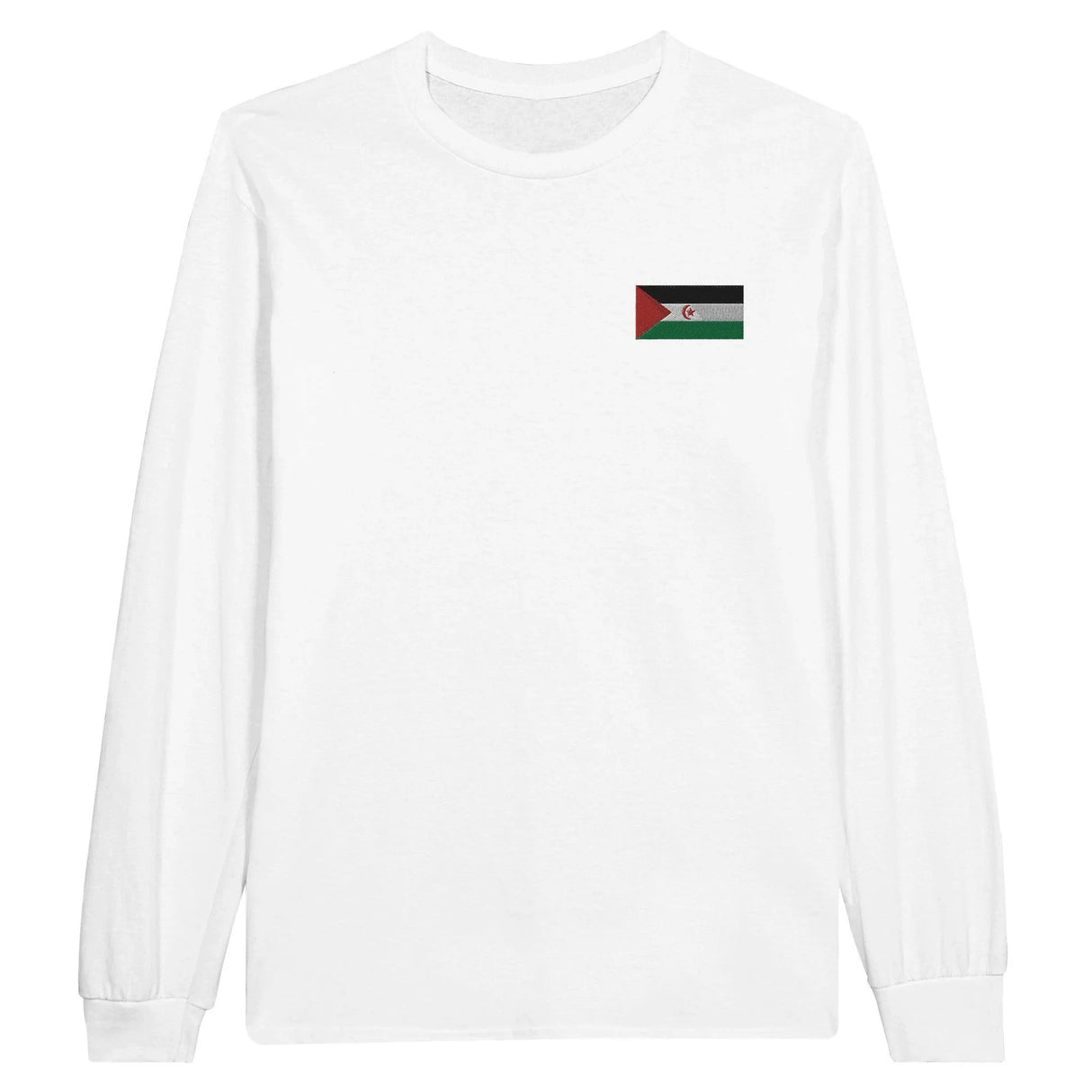 T-shirt manches longues république arabe sahraouie brodé coton