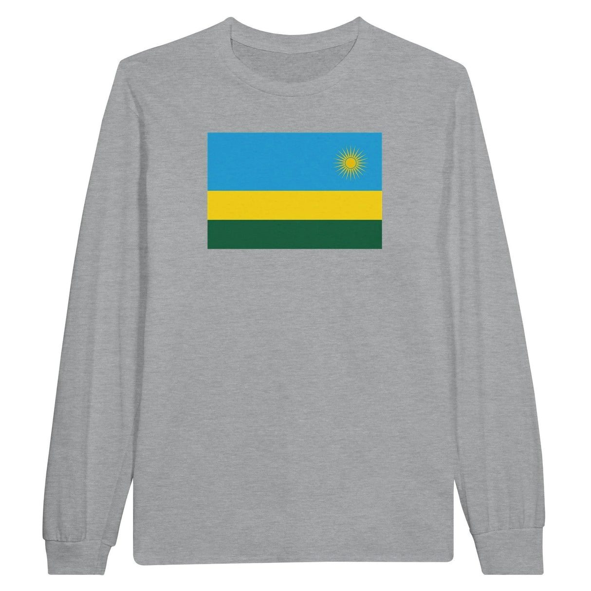 T-shirt manches longues rwanda coton mélangé imprimé