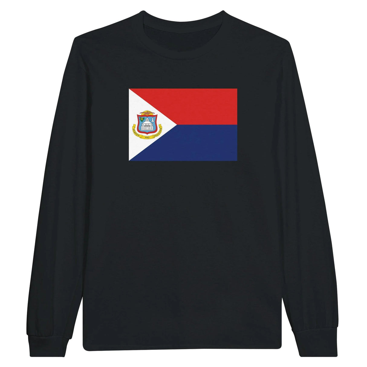 T-shirt manches longues saint-martin coton mélangé imprimé