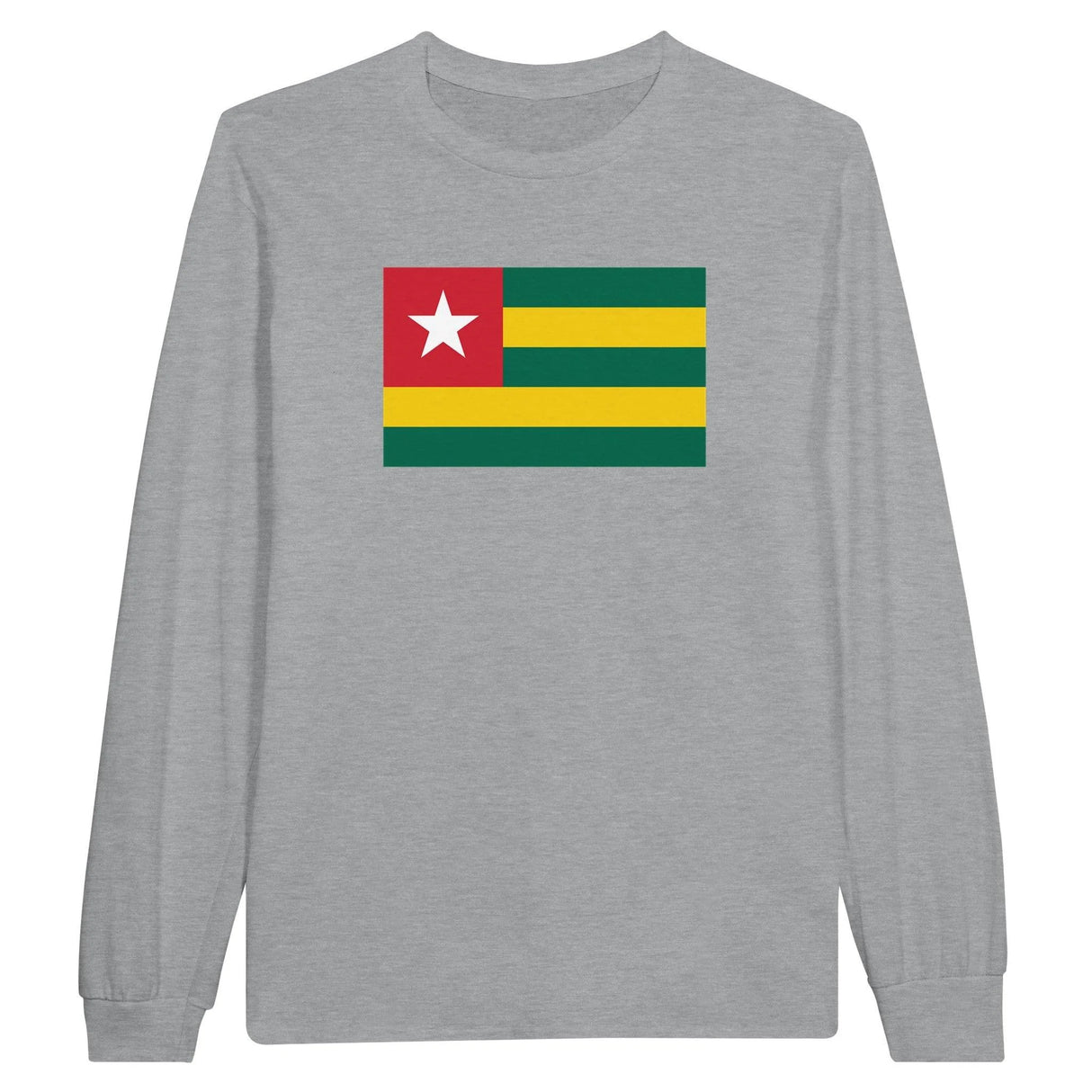 T-shirt manches longues togo couleur coton mélangé imprimé