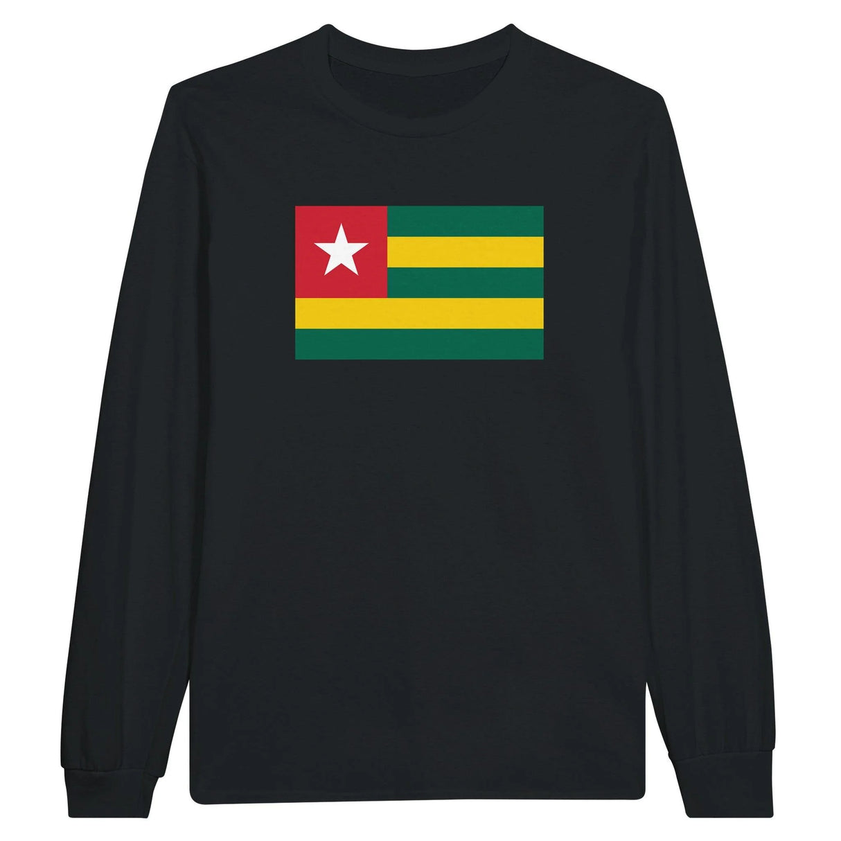 T-shirt manches longues togo couleur coton mélangé imprimé