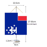 Fanion Table Drapeau l'Antarctiques françaises en Polyester