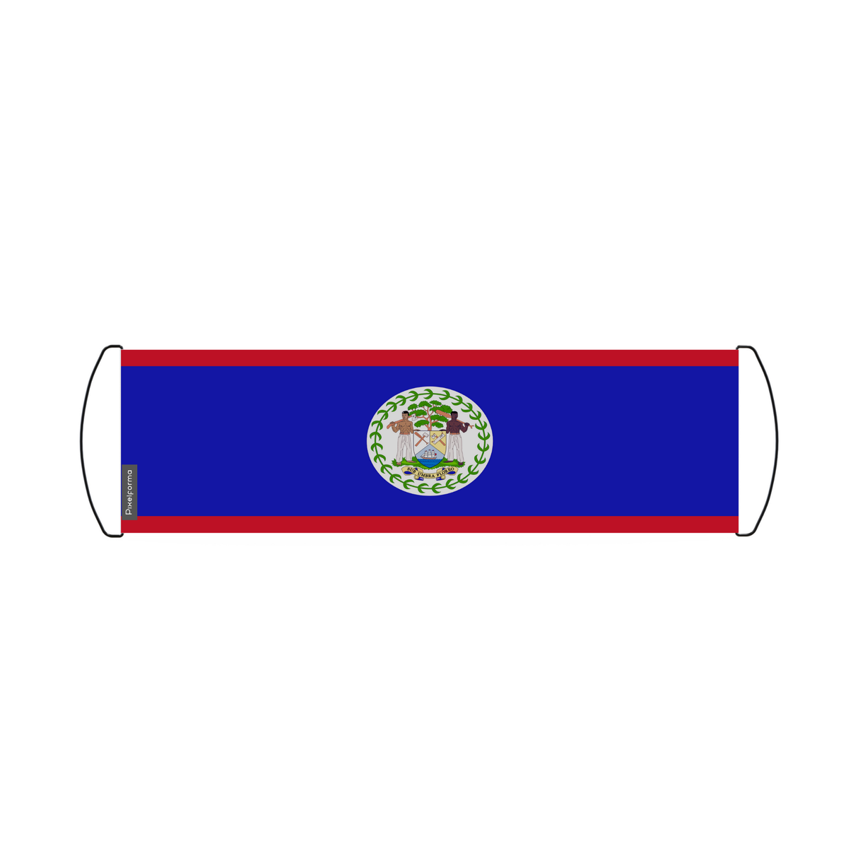 Banner de desplazamiento de bandera de Belice 