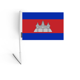 Drapeau adhésif du Cambodge