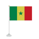 Mini Drapeau Ventouse Sénégal en Polyester