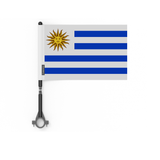 Drapeau de vélo de l'Uruguay en polyester