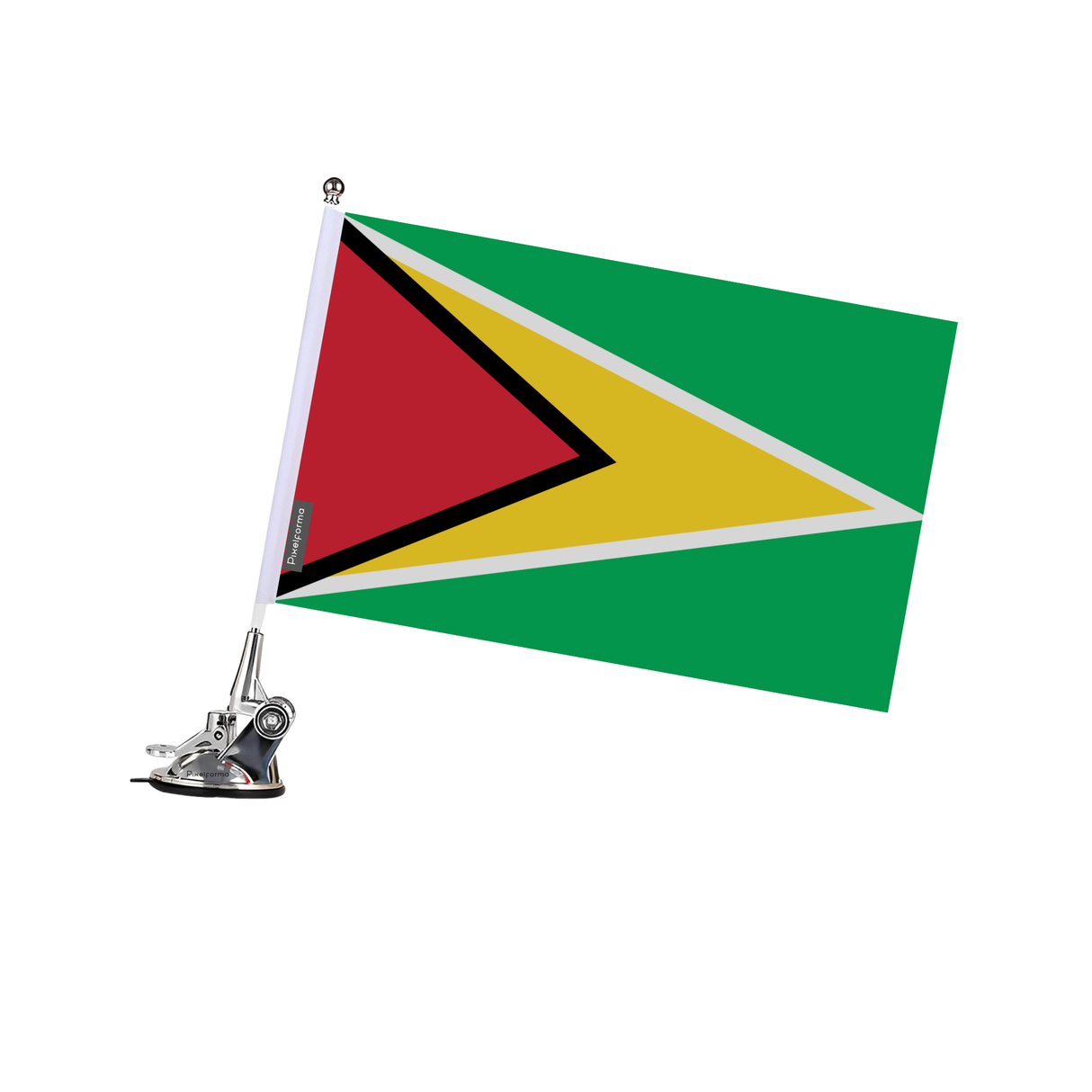 Guyana Flag Suction Cup Pole