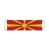 Bandera de desplazamiento de la bandera de Macedonia del Norte 