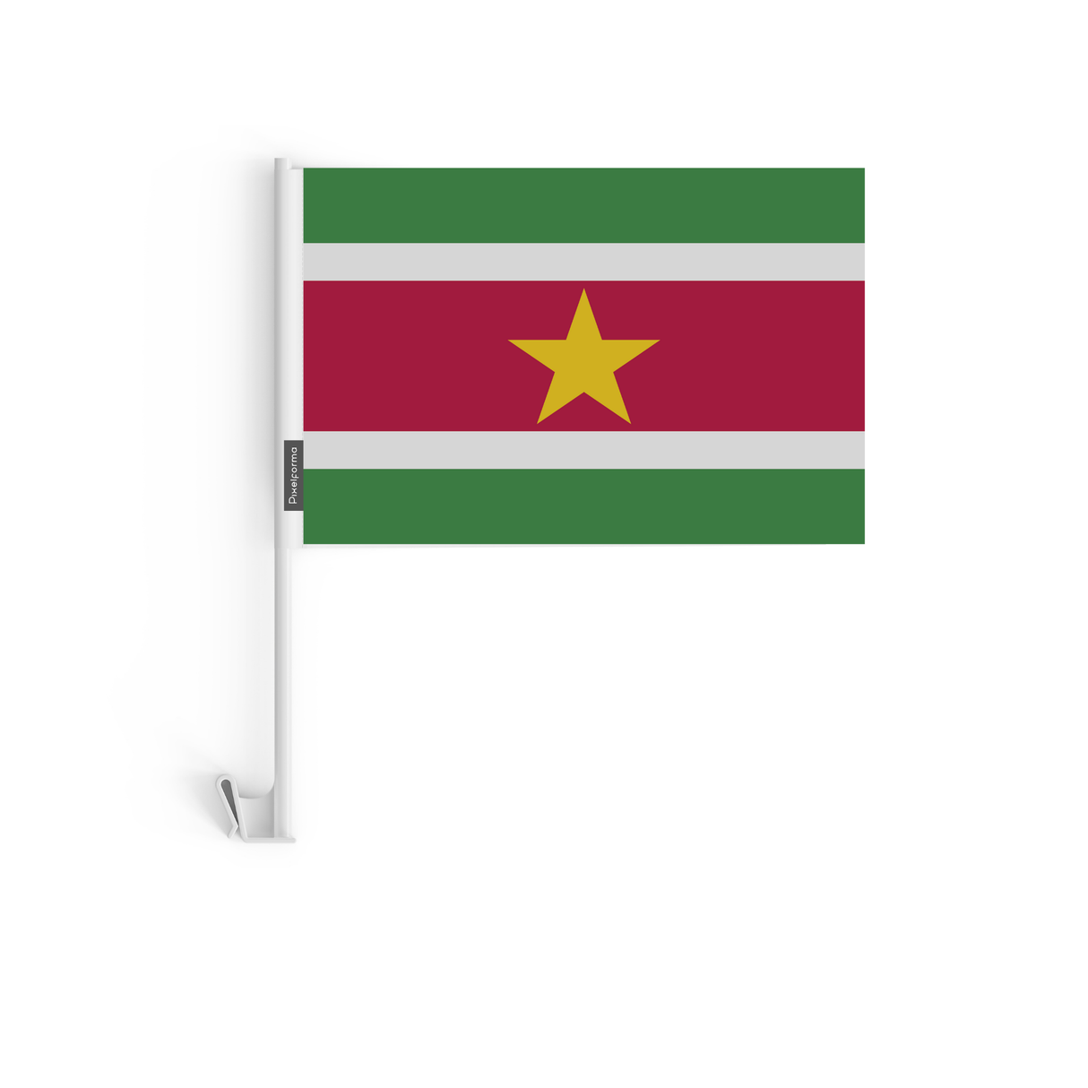 Drapeau voiture du Suriname en polyester