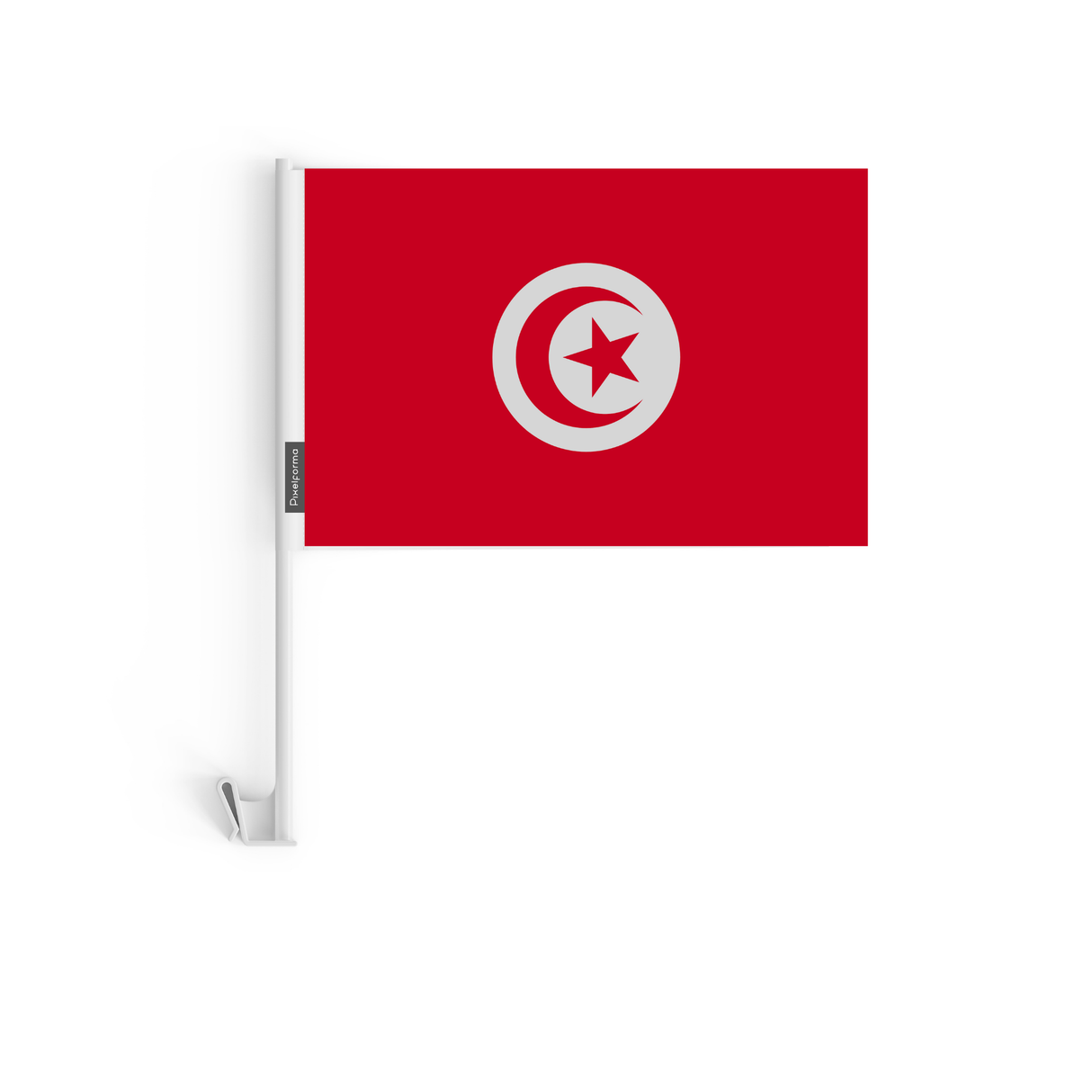 Drapeau voiture de la Tunisie en polyester