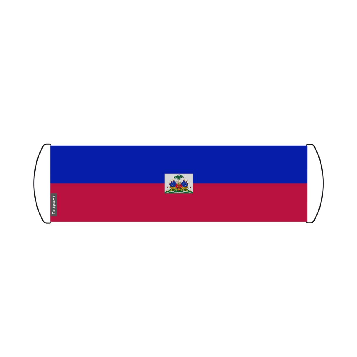 Haiti Flag Scrolling Banner 