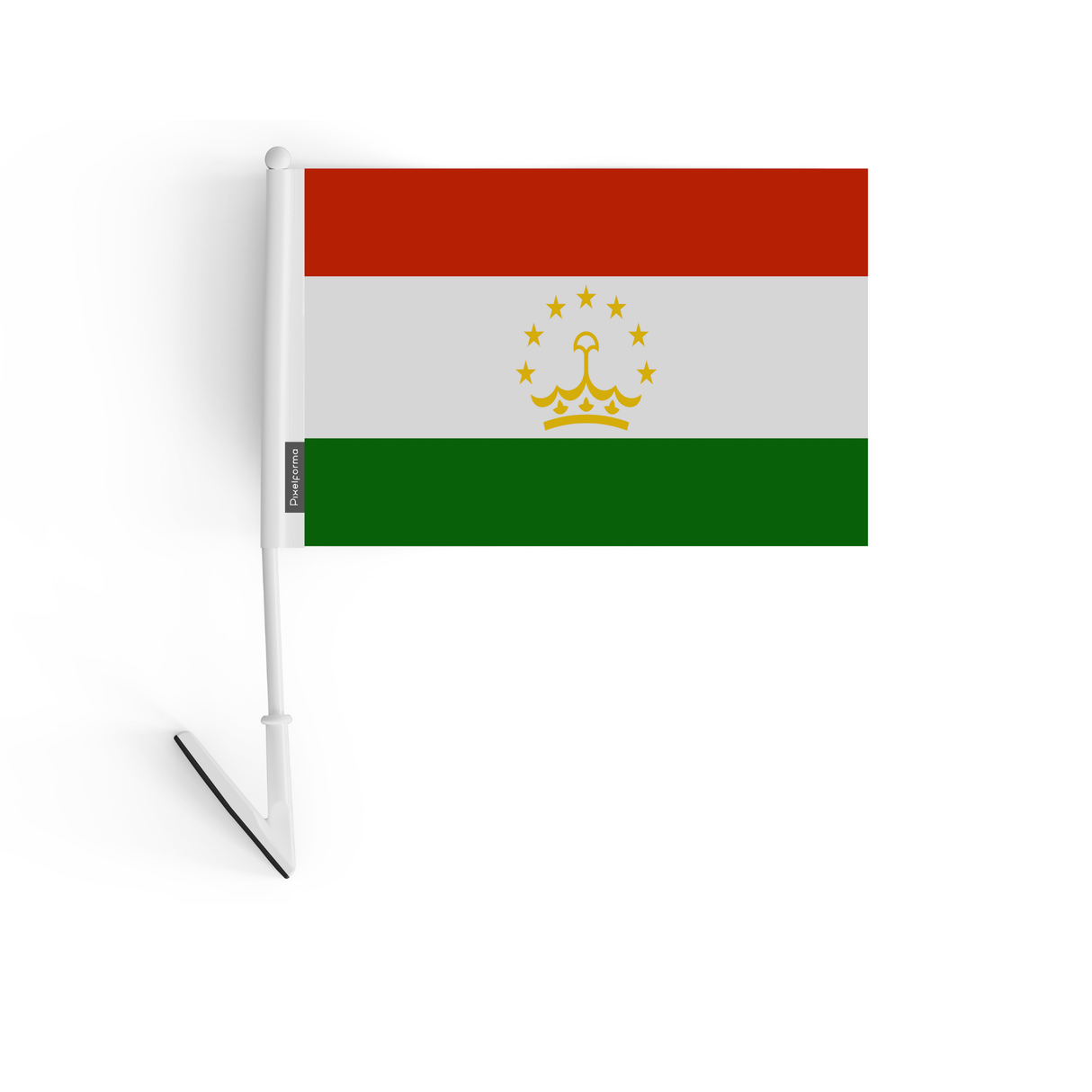 Drapeau adhésif du Tadjikistan