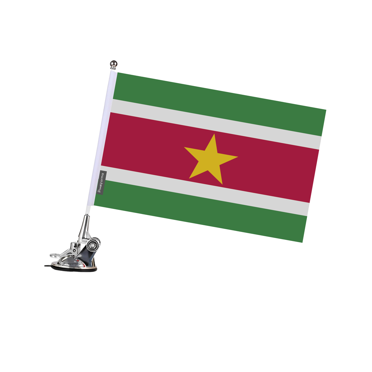 Mât à Ventouse Drapeau du Suriname