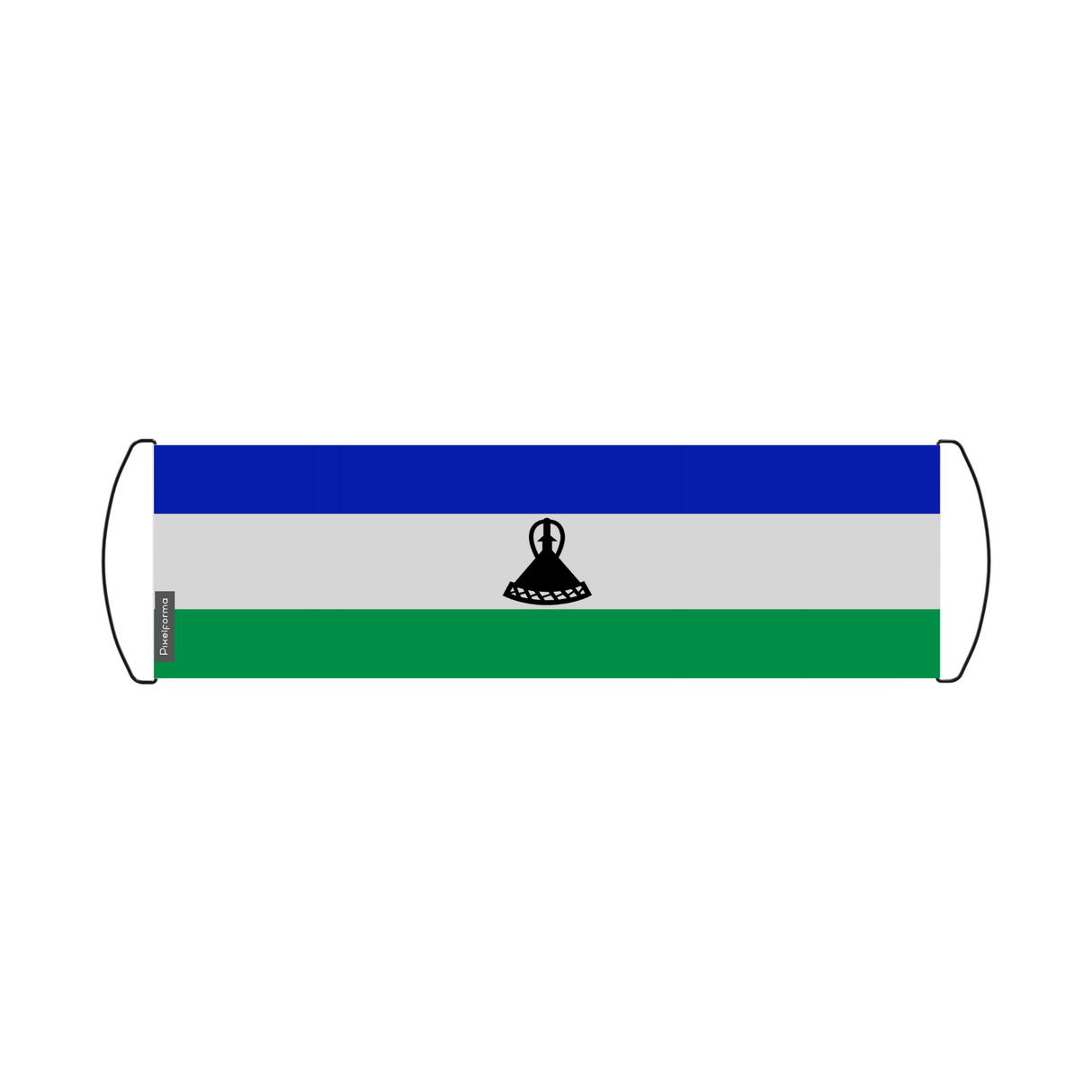 Scrolling Banner Flag of Lesotho 