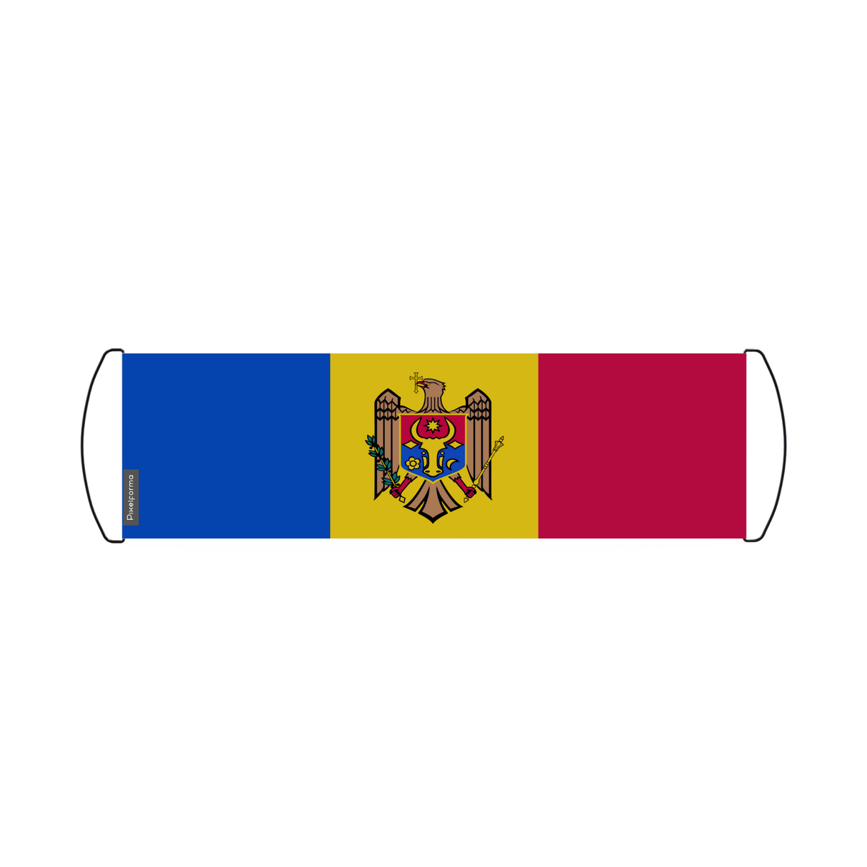 Banner de desplazamiento de bandera de Moldavia 