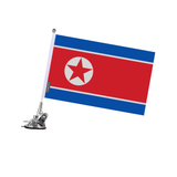 North Korea Flag Suction Cup Pole