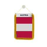 Banderín de coche con bandera de Austria