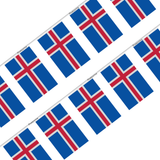 Guirlande Drapeau Islande en Polyester