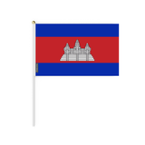 Mini Bandera de Camboya en varios tamaños 100% poliéster