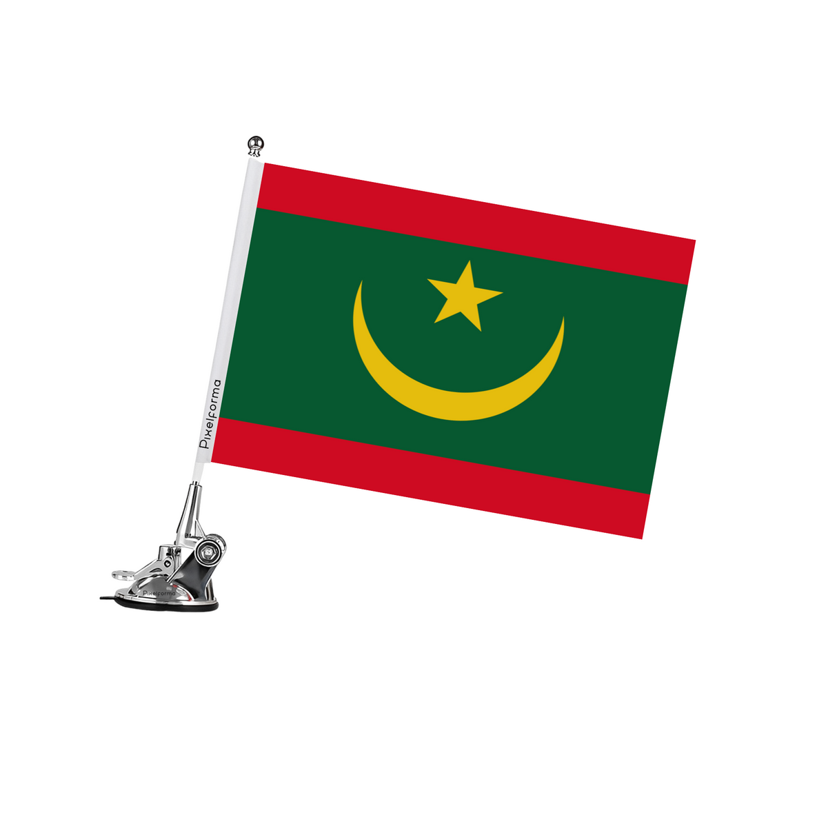 Mât à Ventouse Drapeau de la Mauritanie