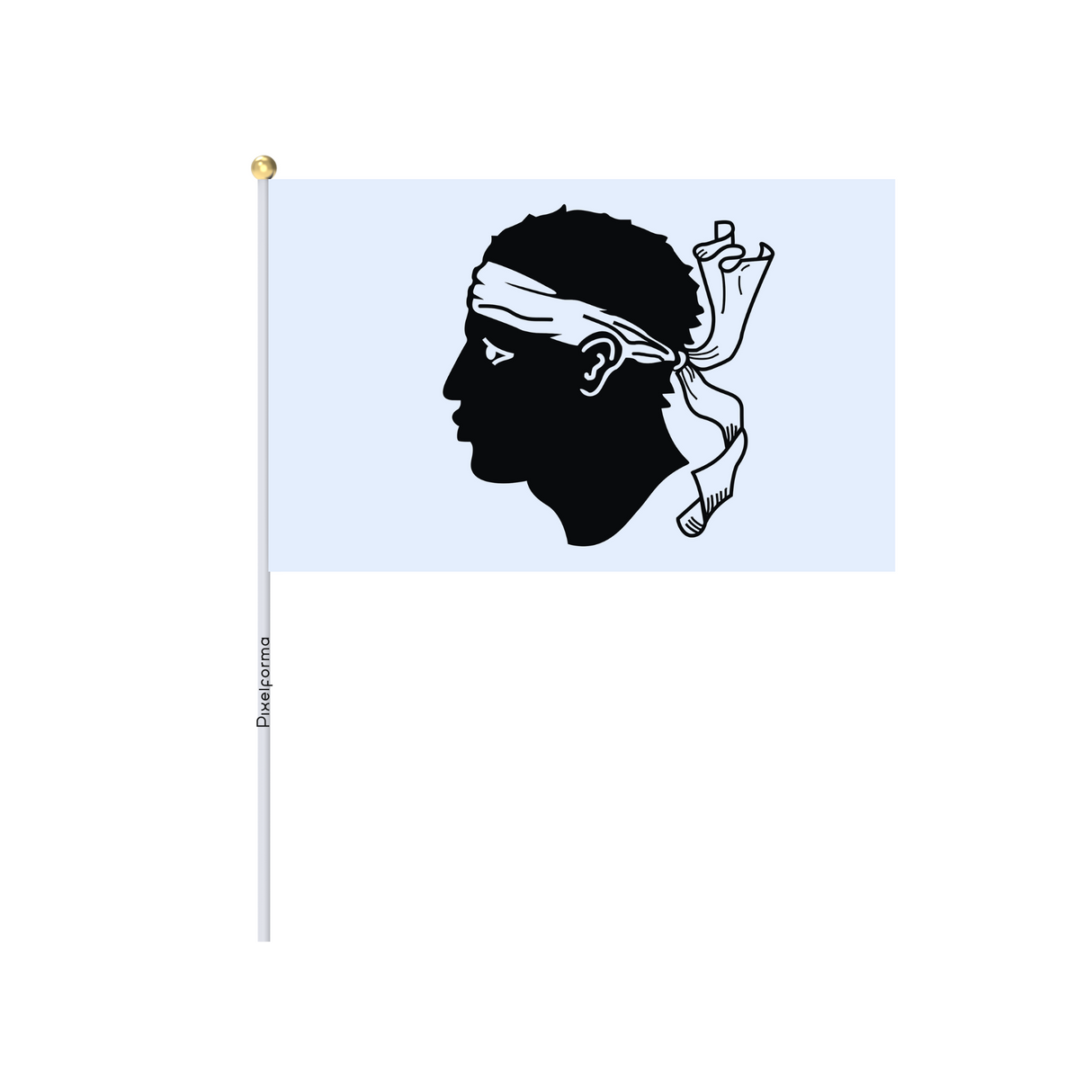 Mini Flag of Corsica in several sizes