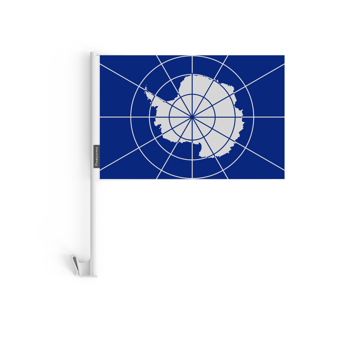 Drapeau voiture de l'Antarctique officiel en polyester