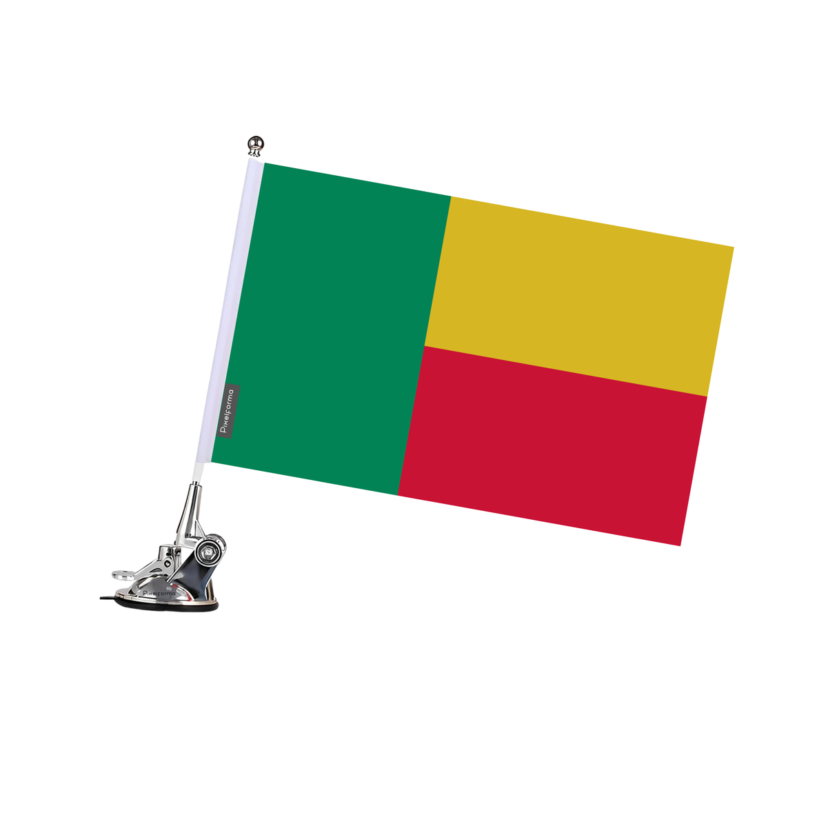 Benin Flag Suction Cup Pole