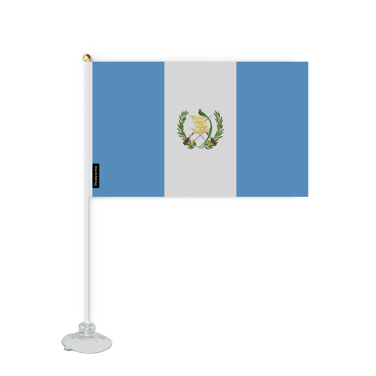 Mini flag suction cup Flag of Guatemala