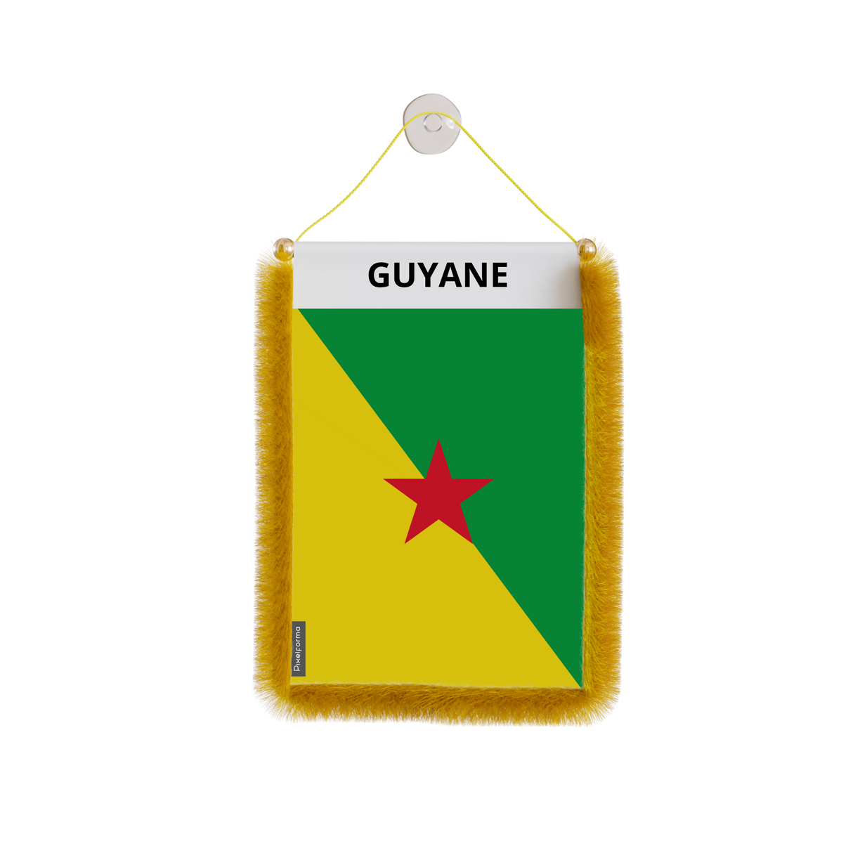 Fanion Voiture Drapeau Guyane