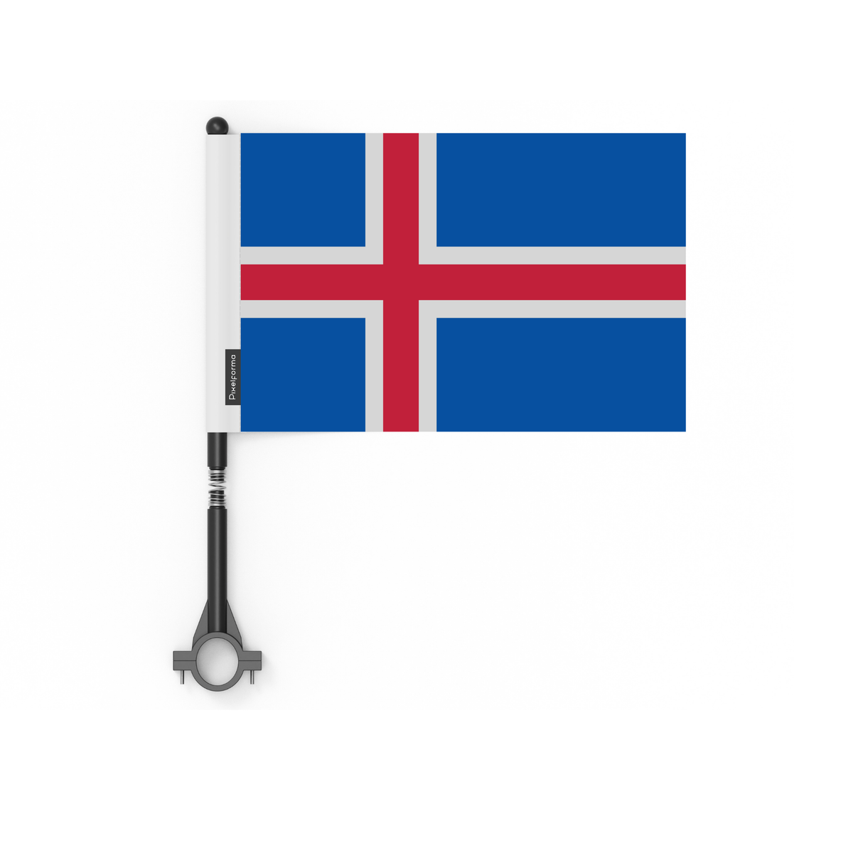 Drapeau de vélo de l'Islande en polyester