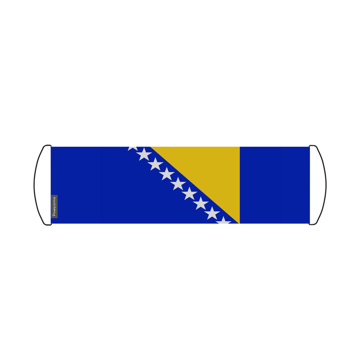 Banner de desplazamiento de la bandera de Bosnia y Herzegovina 