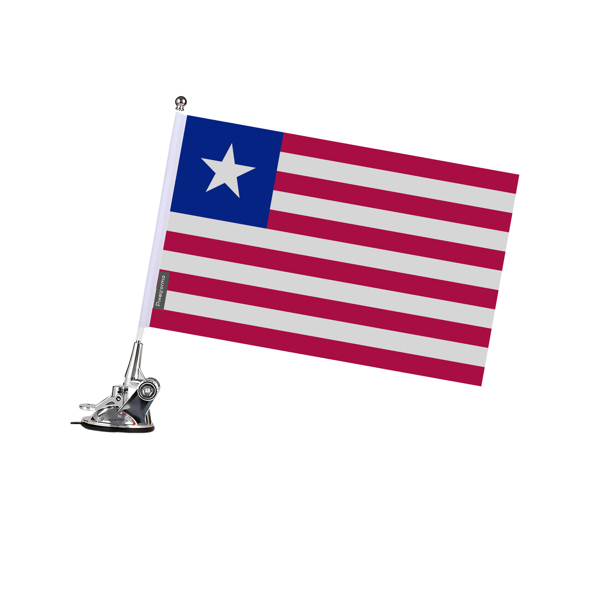 Liberia Flag Suction Cup Pole