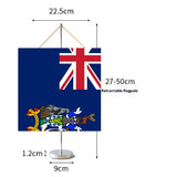 Fanion Table Drapeau Géorgie du Sud-et-les Îles Sandwich du Sud en Polyester