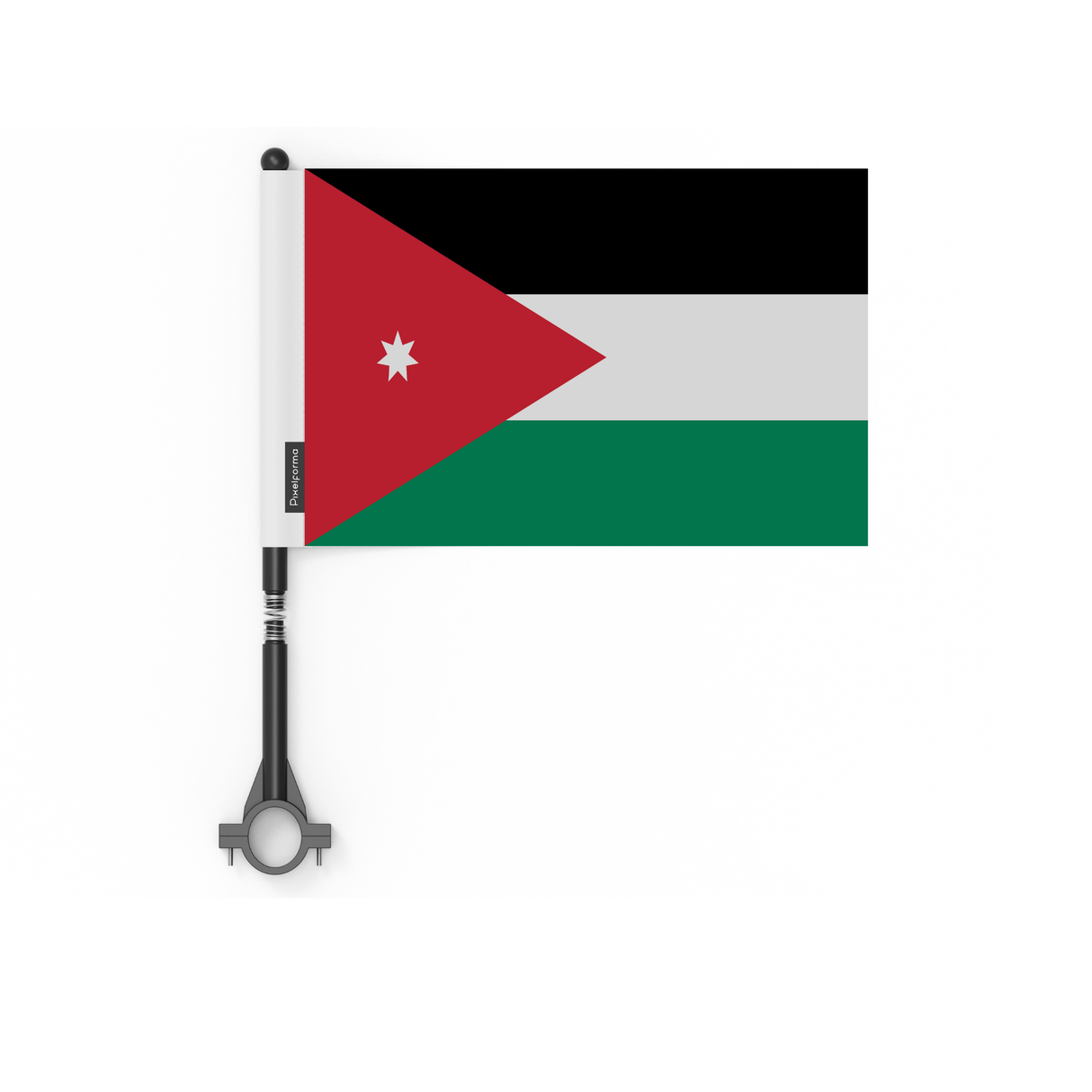 Drapeau de vélo de la Jordanie en polyester