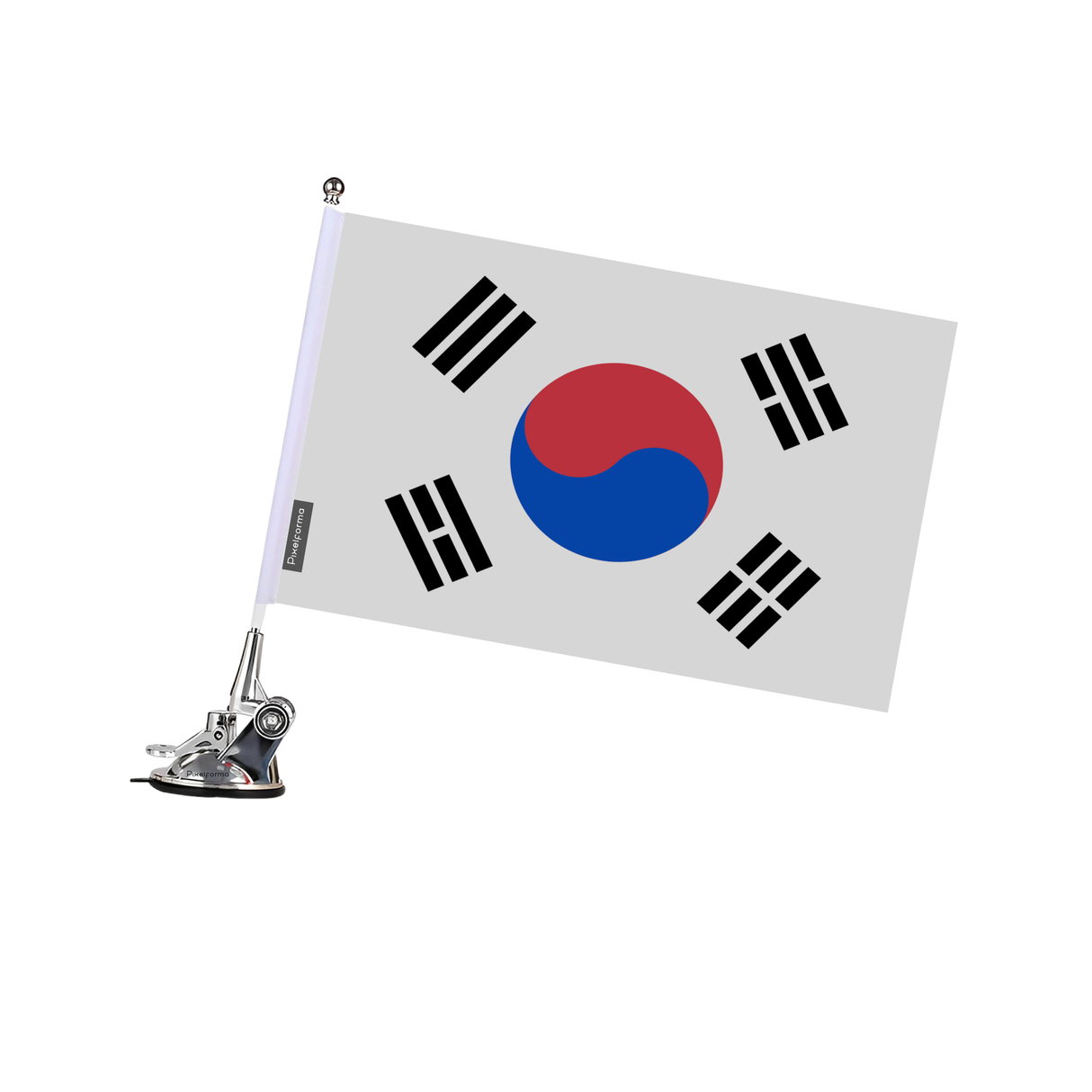 South Korea Flag Suction Cup Pole