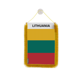 Banderín de coche con bandera de Lituania