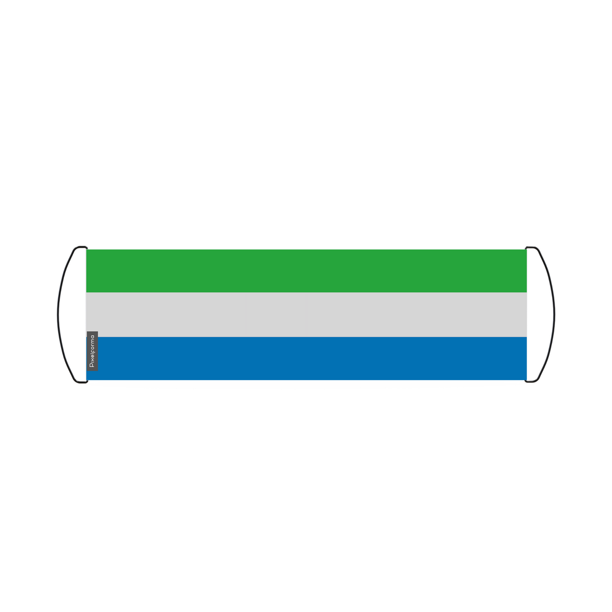 Sierra Leone Flag Scroll Banner 