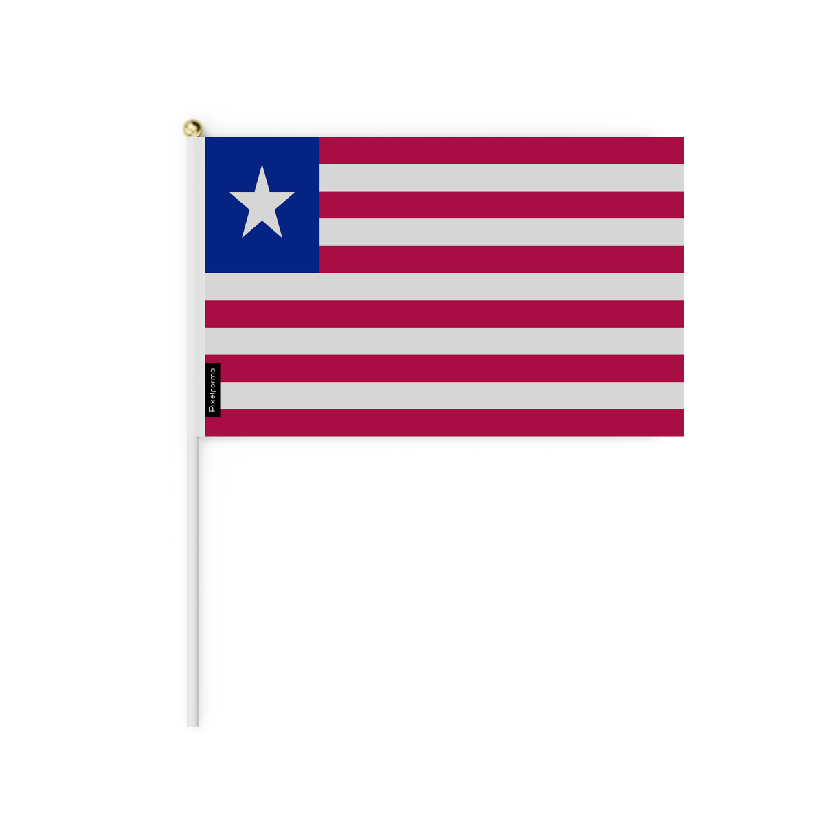 Mini Bandera de Liberia en varios tamaños 100% Poliéster