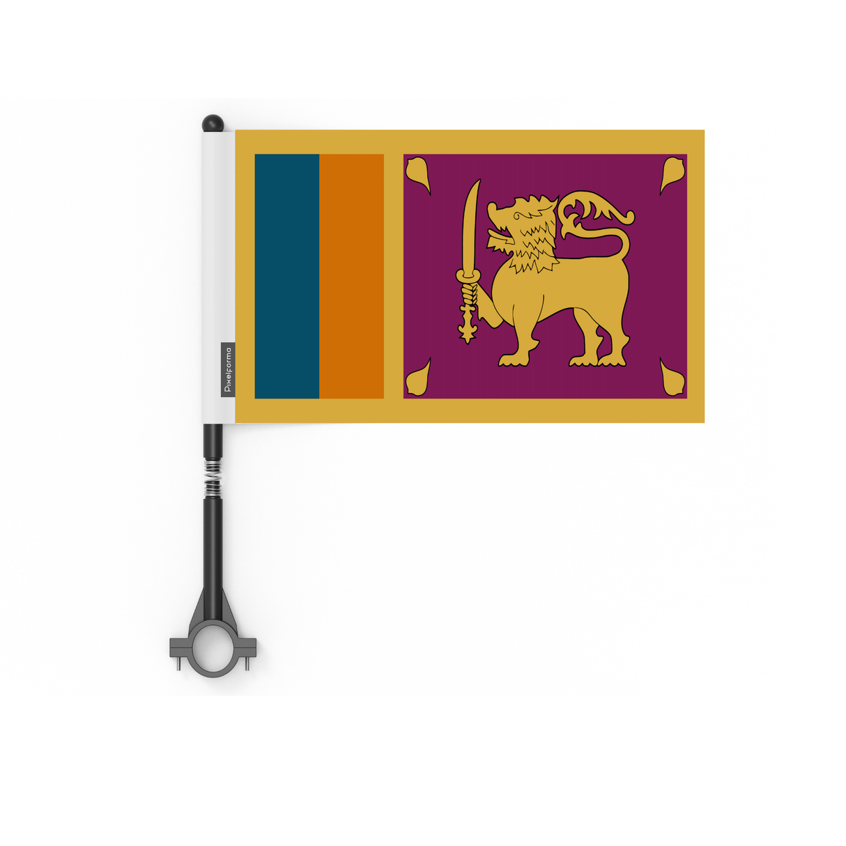 Drapeau de vélo du Sri Lanka en polyester