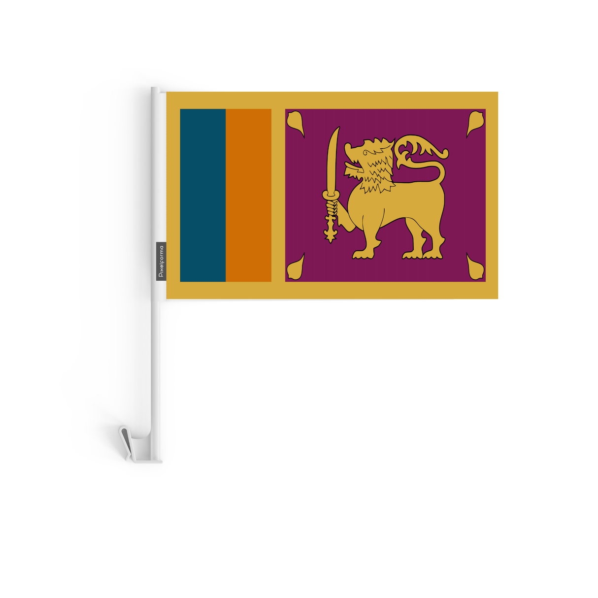 Drapeau voiture du Sri Lanka en polyester