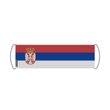 Scrolling Banner Flag of Serbia 