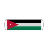 Scrolling Banner Flag of Jordan 