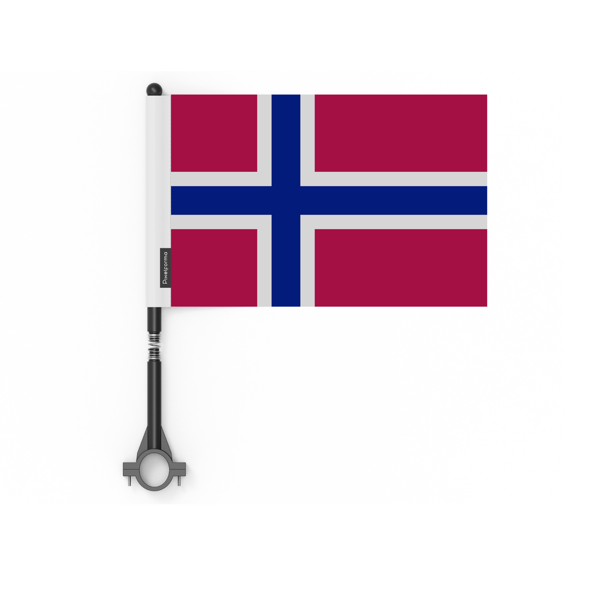 Drapeau de vélo du Svalbard et de Jan Mayen en polyester