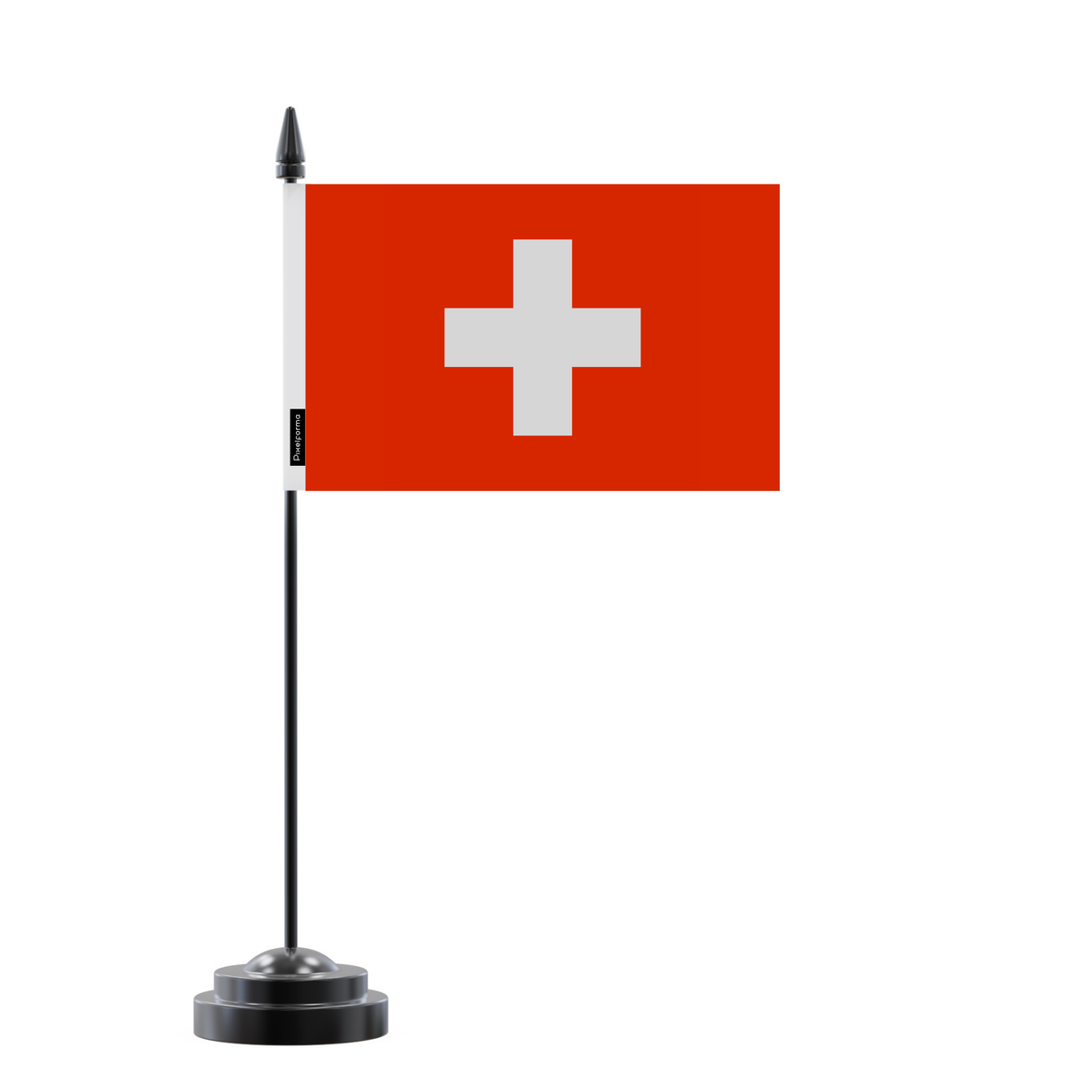 Table flag and coat of arms of Switzerland 