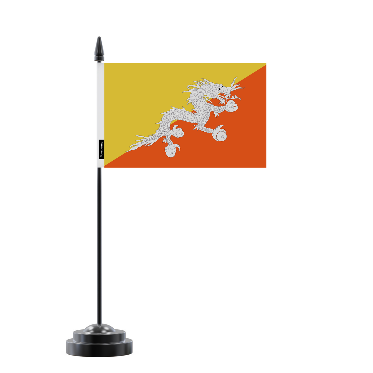 Bhutan Table Flag 