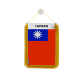 Banderín de coche con bandera de Taiwán