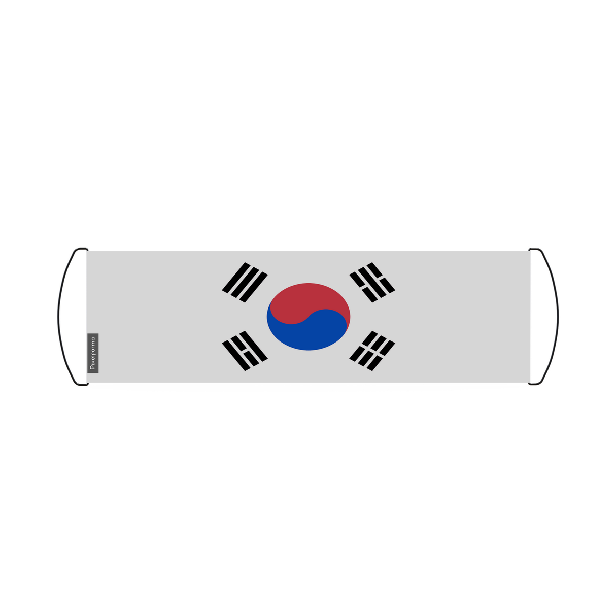 South Korea Flag Scroll Banner 