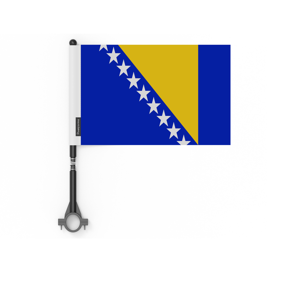 Drapeau de vélo de la Bosnie-Herzégovine en polyester